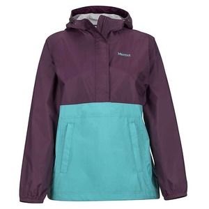 Marmot Women's Size Small Pullover Rain Jacket Anorak Hooded Purple Teal Outdoor